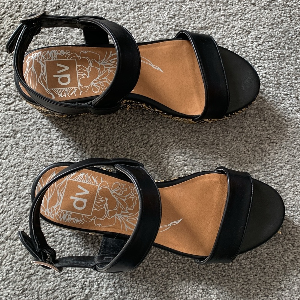 Platform sandals DV Target black and beige - Picture 2 of 7